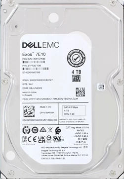 Seagate Exos 7E10 ST4000NM018B 4TB 7.2K RPM SATA-6Gb/s 3.5inch Internal HDD Refurbished Dell OEM