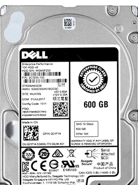 Seagate ST600MM0238 600GB 10K RPM SAS 12.0Gb/S 2.5inch Internal HDD Brand New Dell OEM
