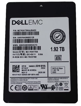 Samsung SM883 MZ7KH1T9HAJRAD3 Mixed Use SSD 1.92 TB SATA 6Gb/s DELL OEM Brand New