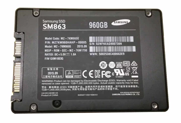 Samsung MZ-7KM960E SM863 960GB SATA 6Gbps 7MM 2.5inch SSD