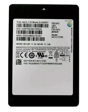 Samsung MZILT3T8HALS-00007 PM1643 3.84TB SAS 12Gbps 2.5inch SSD