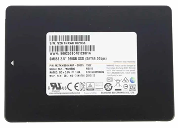 Samsung MZ7KM960HAHP SM863 960GB SATA 6Gbps 2.5inch SSD