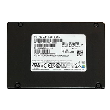 Samsung PM1733 MZWLJ7T6HALA SSD 7.68 TB Pci Express 4.0 X4 (NVMe) Refurbished