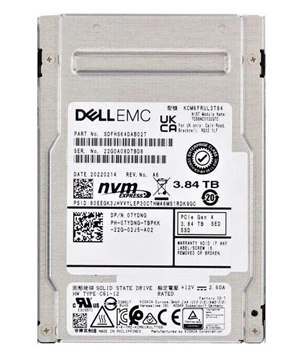 Kioxia CM6-R KCM6FRUL3T84 Read Intensive SSD 3.84 TB PCIe 4.0 (NVMe) DELL OEM Refurbished