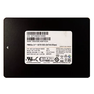 Samsung MZ-7LM1T9N PM863a 1.92TB SATA 6Gbps 2.5inch SSD