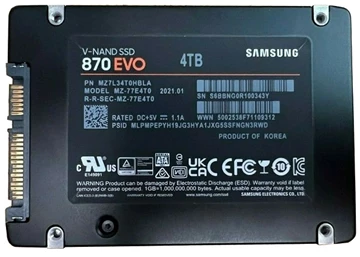 Samsung 870 EVO MZ-77E4T0 SSD 4 TB SATA 6Gb/s Brand New