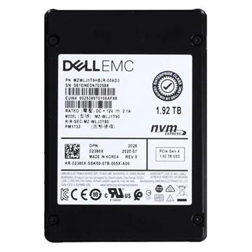 Samsung PM1733 MZWLJ1T9HBJR-00AD3 SSD 1.92 TB Pci Express 4.0 X4 (NVMe) DELL OEM Refurbished