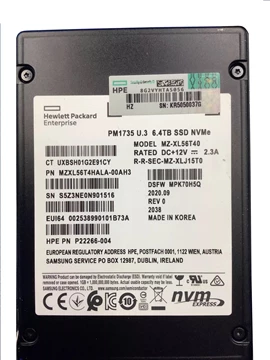 Samsung PM1735 MZXL56T4HALA-00AH3 SSD 6.4 TB PCI Express 4.0 x8 (NVMe) HPE OEM Refurbished