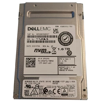 Kioxia CM6-V SDFHQ85DAB02T Mixed Use SSD 1.6 TB PCIe 4.0 (NVMe) DELL OEM Refurbished