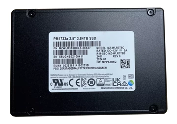 Samsung MZWLR3T8HCLS-00A07 PM1733a 3.84TB 2.5Inch U.2 PCI Express 4.0 x8 (NVMe) Internal SSD