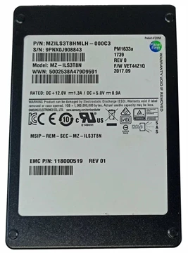Samsung PM1633a MZ-ILS3T8N SSD 3.84 TB SAS 12Gb/s EMC OEM Refurbished
