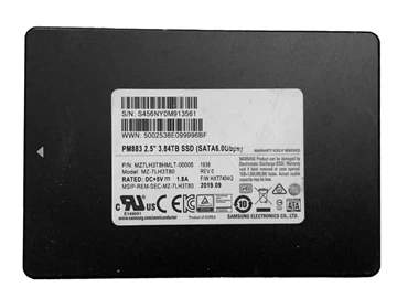 Samsung MZ-7LH3T80 PM883 3.84TB Sata 6Gbps 2.5inch Ssd