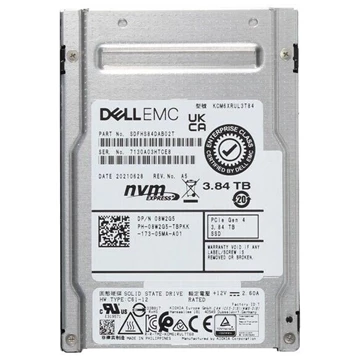 Kioxia CM6-R SDFHS84DAB02T Read Intensive SSD 3.84 TB PCIe 4.0 (NVMe) DELL OEM Refurbished