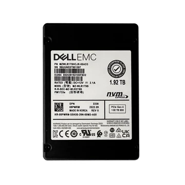 Samsung PM1733A MZ-WLR1T9B Read Intensive SSD 1.92 TB PCIe 4.0 x8 (NVMe) DELL OEM Refurbished