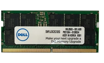 Dell SNPJJ3C2C/32G 32GB 4800MHz 2Rx8 DDR5 SODIMM 4800MHz ECC Memory Brand New