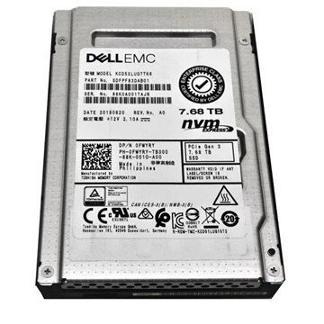 Kioxia CD5 SDFPF83DAB01 Read Intensive SSD 7.68 TB PCIe 3.0 X4 (NVMe) DELL OEM Refurbished