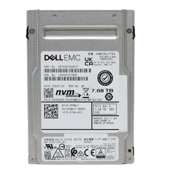 Kioxia CM6-R SDFHS63DAB02T Read Intensive SSD 7.68 TB PCIe 4.0 x4 (NVMe) DELL OEM Refurbished