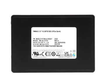 Samsung PM9A3 MZQL215THBLA-00B7C SSD 15.36 TB Pci Express 4.0 X4 (NVMe) Brand New