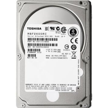 Toshiba MBF2600RC 600GB 10K 16MB Cache SAS 6Gb/s 2.5inch HDD Refurbished