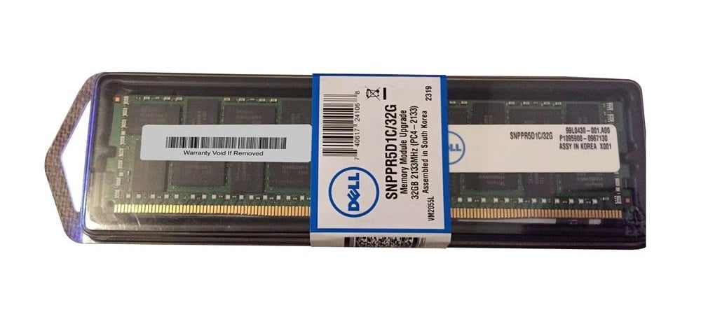 Dell SNPPR5D1C/32G 32GB DDR4 PC4-17000 2133MHz ECC Memory Brand New