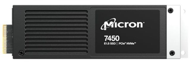 Micron 7450 Pro MTFDKCE1T9TFR-1BC15ABYY 1.92TB E1.S 15mm PCIe 4.0 (NVMe) Sed Solid State Drive