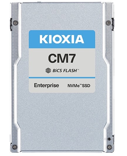 KIOXIA KCMYXVUG12T8 12.8TB NVMe 2.0 2.5inch 15mm CM7-V 3DWPD Enterprise Ssd