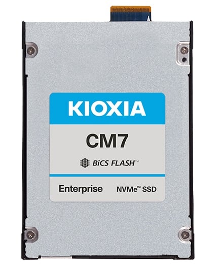 KIOXIA KCM7XRJE7T68 7.68TB NVMe 7.5 mm CM7-R Series 1DWPD Enterprise Ssd